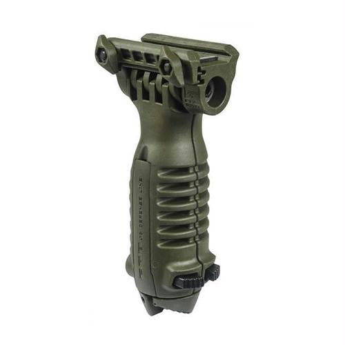 Tactical Foregrip with Integrated Adjustable Bipod - Quick Release, Olive Drab Green