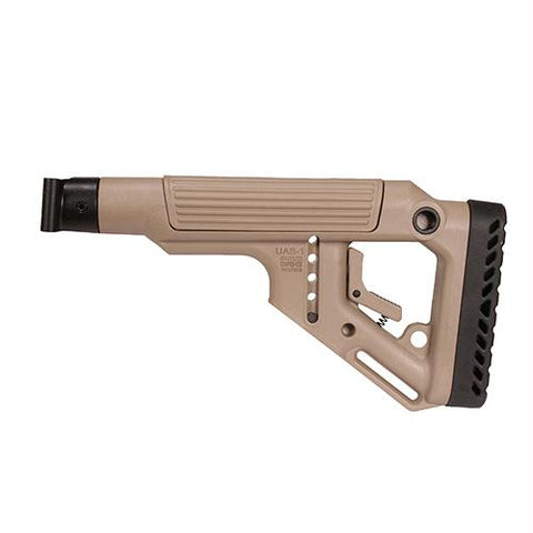 Tactical Folding Buttstock with Cheek Riser - AK-100, Flat Dark Earth