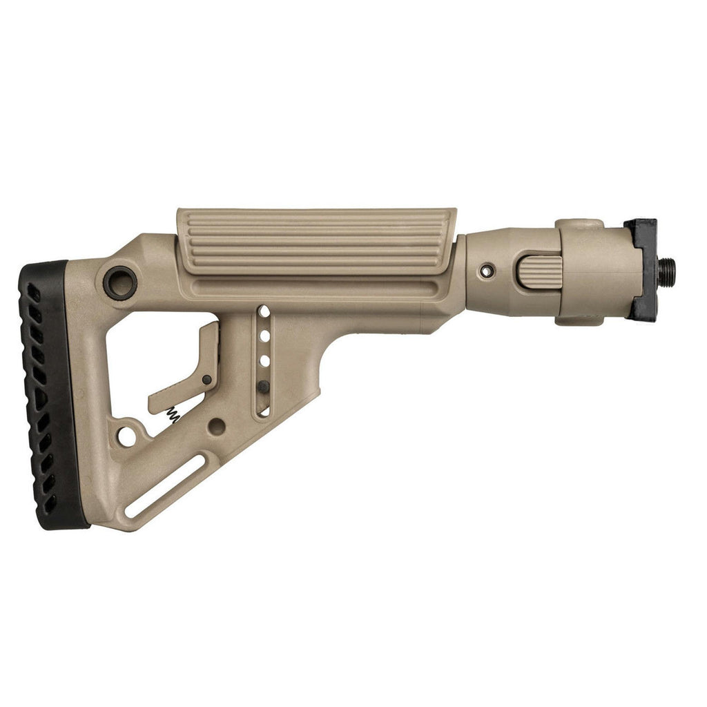 Tactical Folding Buttstock - with Cheek Riser, VZ.58, Polymer Lock, Flat Dark Earth