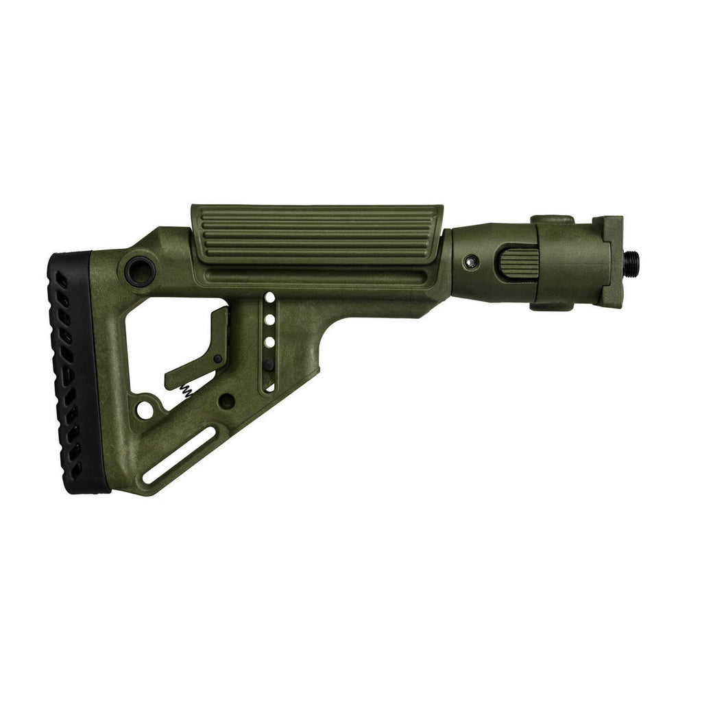 Tactical Folding Buttstock - with Cheek Riser, VZ.58, Polymer Lock, Olive Drab Green