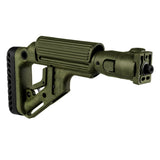 Tactical Folding Buttstock - with Cheek Riser, VZ.58, Polymer Lock, Olive Drab Green