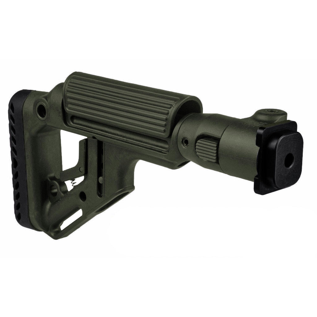 Folding Butt Stock with Cheek Piece - Zastava M70 B1, B3-M77 B1, Olive Drab Green