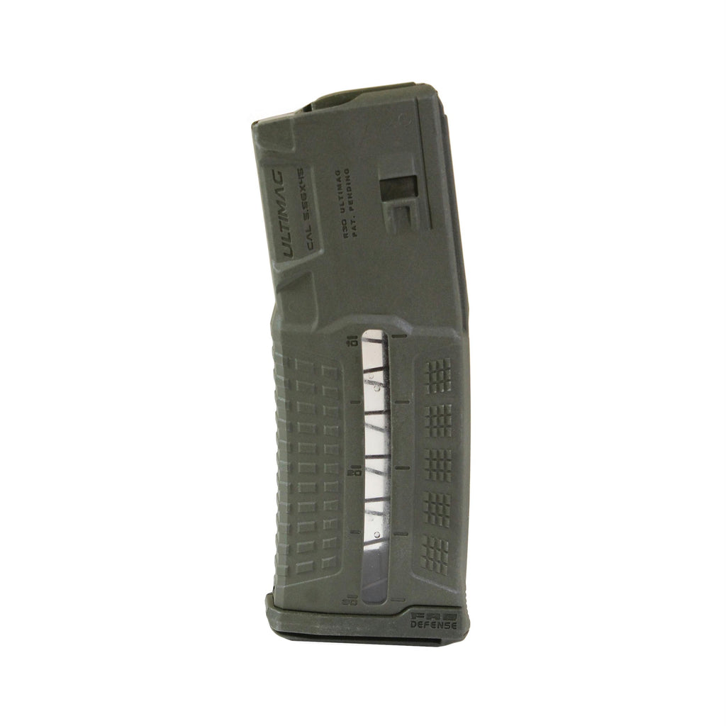 M16-AR15 Polymer Magazine - 5.56x45mm-.223 Calibers, 30 Rounds, Olive Drab Green