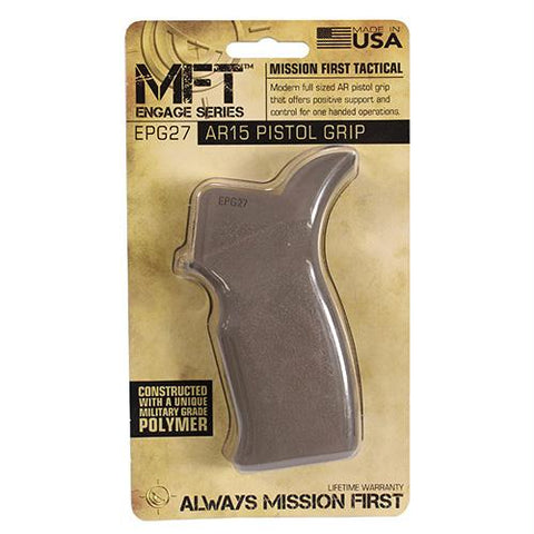 Engage AR15-M16 Pistol Grip - Finger Grooves and Oversized Palm Swell, Scorched Dark Earth