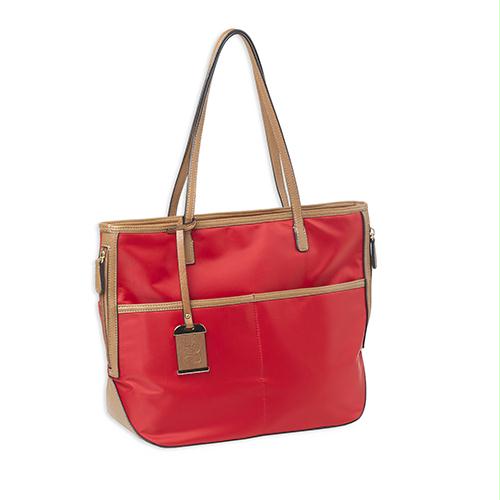 Tote Style Nylon Purse - with Holsters, Bright Red