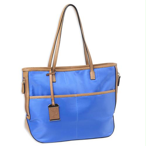 Tote Style Nylon Purse - with Holsters, Blue