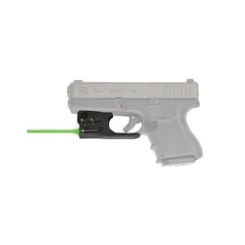 Reactor 5 Gen II Green Laser - Glock 17-22-19-23 with ECR Instant On IWB Holster, Black