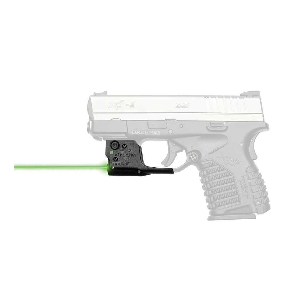 Reactor 5 Gen II Green Laser - Springfield XDS with ECR Instant On IWB Holster, Black