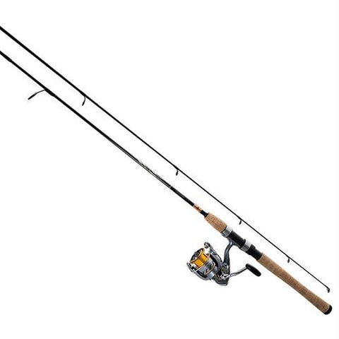 Crossfire Spinning Combo - 20 Reel Size, 4 Bearings, 6' Length, 2 Piece Medium-Light Power, Ambidextrous