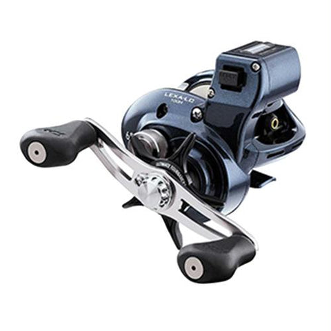 Lexa Line Counter Casting Reel - 100, 6.3:1 Gear Ratio, 25.70" Retrieve Rate, 11 lb Max Drag, Left Hand