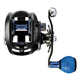 Lexa Type WN Casting Reel - 300, 7.1:1 Gear Ratio, 32.40" Retrieve Rate, 22 lb Max Drag, Left Hand, Clam