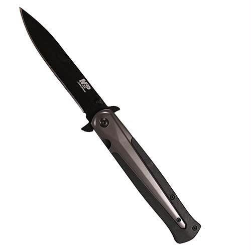 M&P Dagger, 4" Liner Lock Blade, Glass Fiber Filled Nylon, SS Insert Handle