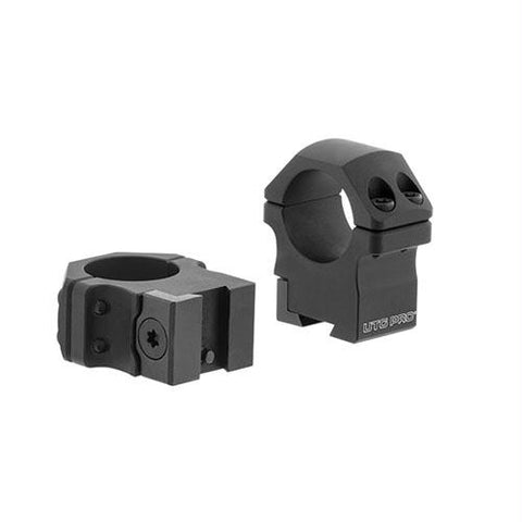 UTG PRO 1"-2PCs Medium Profile P.O.I Dovetail Rings, Black