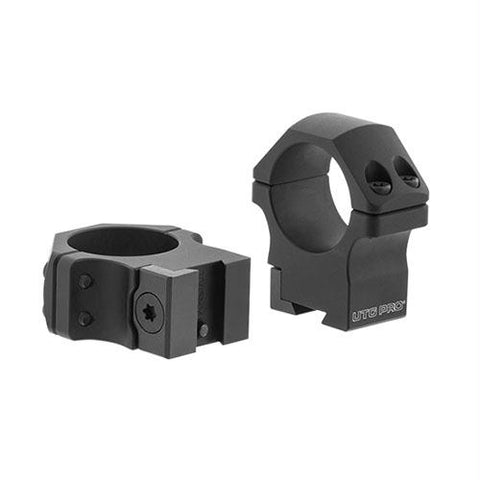 UTG PRO 30mm-2PCs Medium Profile P.O.I Dovetail Rings, Black