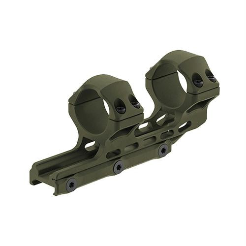 UTG Accu-Sync Offset Picatinny Rings - 30mm High Profile, 34mm, Olive Drab Green