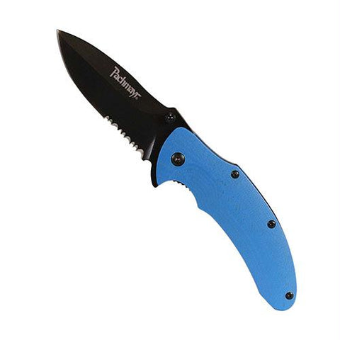 G10 Liner Lock Folding Knife with Black 420 High Carbon SS Drop Point Blade