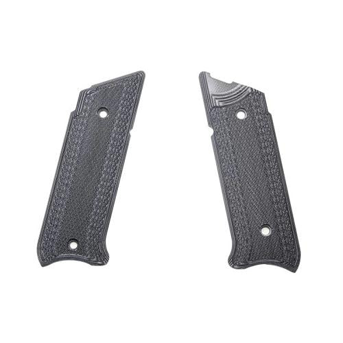 G-10 Tactical Pistol Grips - Ruger Mark IV, Gray-Black, Checkered