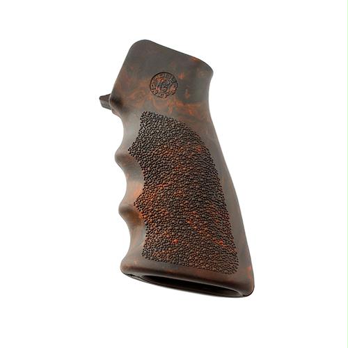 AR-15 Rubber Grip - with Finger Grooves, Red Lava