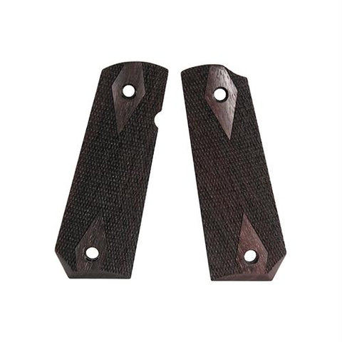 1911 Government Grips - Bobtail, Ambidextrous Safety Cut, Checkered, Rosewood