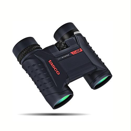 Officeshore Binoculars - 10x25mm, Roof Prism, Dark Gray with Blue