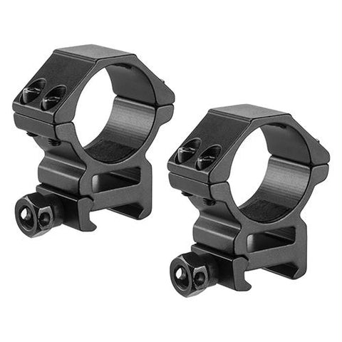 Weaver Style HQ Rings - 30mm Medium Height, Matte Black