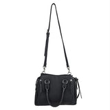 Daisy Crossbody Satchel - Black