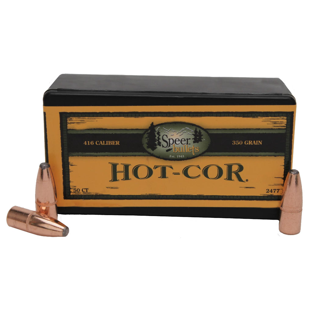 .416 Caliber Hot Cor Bullets, (.416" Diameter), 350 Grains, Mag Tip, Per 50