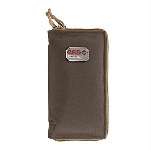 Pistol Sleeve - with Locking Zipper, Medium, Green Khaki