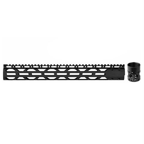 Slim AR-15 Free-Float Forend Package - 15", Black