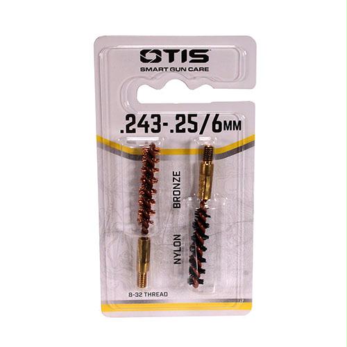 Bore Brushes - .243 - .25 and 6mm Caliber (1 Nylon and 1 Bronze)