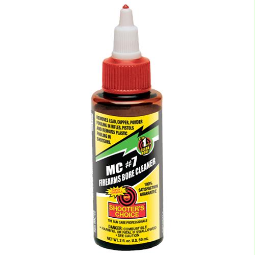 MC #7 Firearms Bore Cleaning Solvent Liquid - 2 oz Plastic Bottle