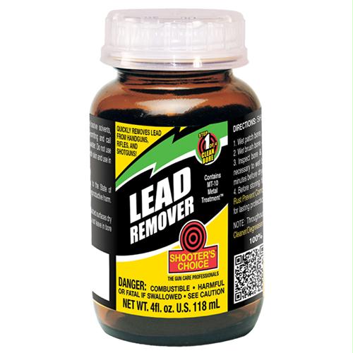 Lead Remover Bore Cleaning Solvent, 4 oz Glass Bottle