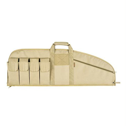 Tactical Gun Case - (37") Combat Rifle, 5 Pockets, Tan