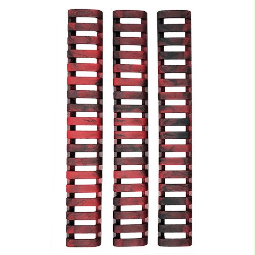 18 Slot Ladder Low Pro Rail Covers - Inferno Camouflage, Package of 3