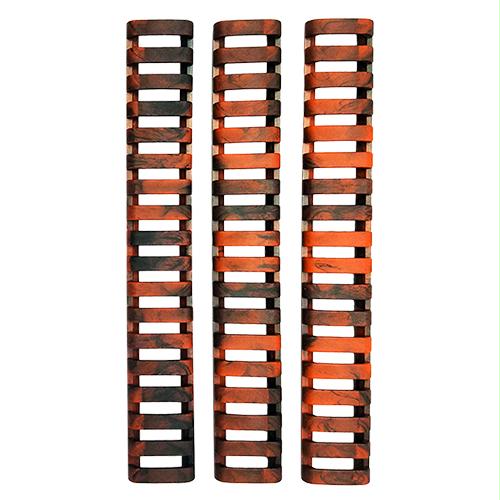 18 Slot Ladder Low Pro Rail Covers - Tiger Camouflage, Package of 3