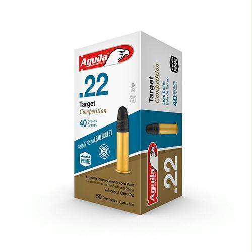 .22 Long Rifle (LR) - Target Ammunition, 40 Grains, Lead Round Nose, Per 50