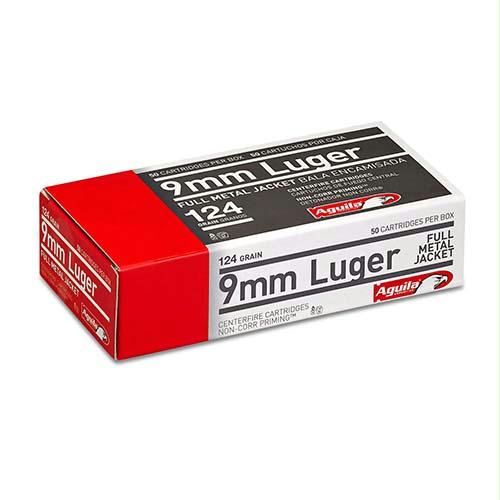 9mm Luger - 124 Grains, Full Metal Jacket, Per 50