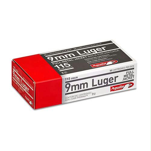 9mm Luger - 115 Grains, Full Metal Jacket, Per 50