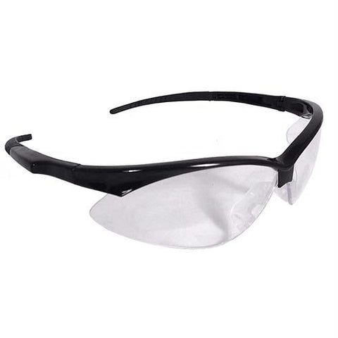 Outback Jr Shooting Glasses, Black Frames, Clear Lens