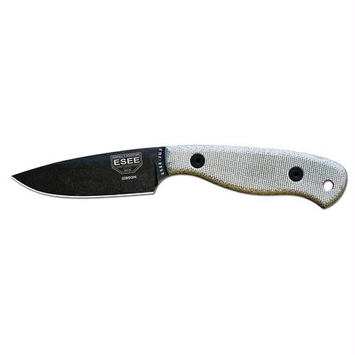 Camp-Lore James Gibson JG3 Fixed 3.5" Plain Blade, Micarta Handles, Sheath