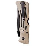 Mule Folder - Deset Tan, Serrated Edge