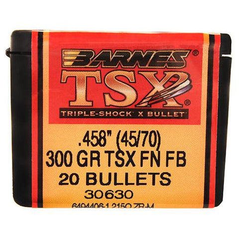 45-70 Government Caliber Bullets - Triple-Shock X, 250 Grains, Flat Nose Lead-Free, Per 20