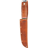 Stacked Leather Handled Hunter Knife - Bowie 11 13-16"