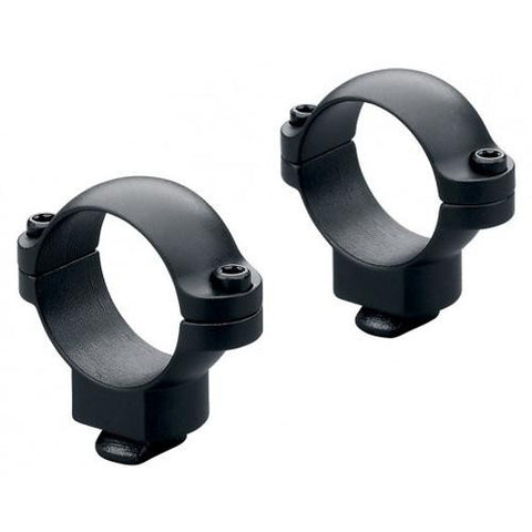 Dual Dovetail 1" Rings - Super Low, Matte Black