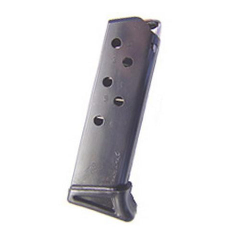 Walther PPK 380 Magazine - 6 Round, Finger Rest, Blue