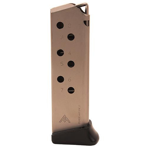 Walther PPK-S 380 Magazine - 7 Round, Finger Rest, Nickel