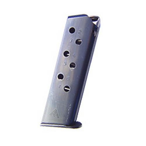 Walther PPK-S 380 Magazine - 7 Round, Flat Butt Plate, Blue