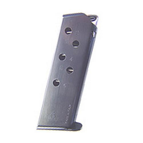 Walther PPK 380 Magazine - 6 Round, Flat Butt Plate, Blue