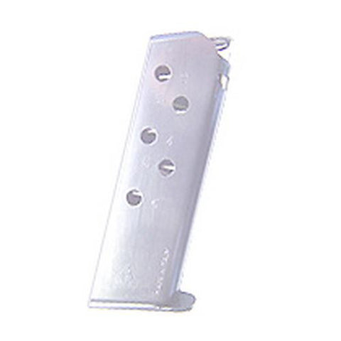 Walther PPK 380 Magazine - 6 Round, Flat Butt Plate, Nickel