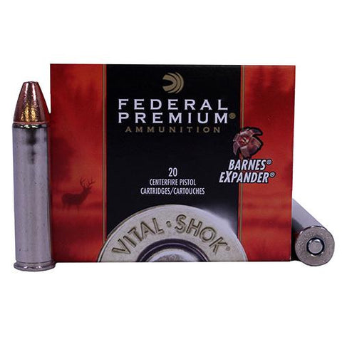 460 Smith & Wesson - Premium Vital-Shok, 275 Grains, Barnes XPB Hollow Point Lead-Free, Per 20